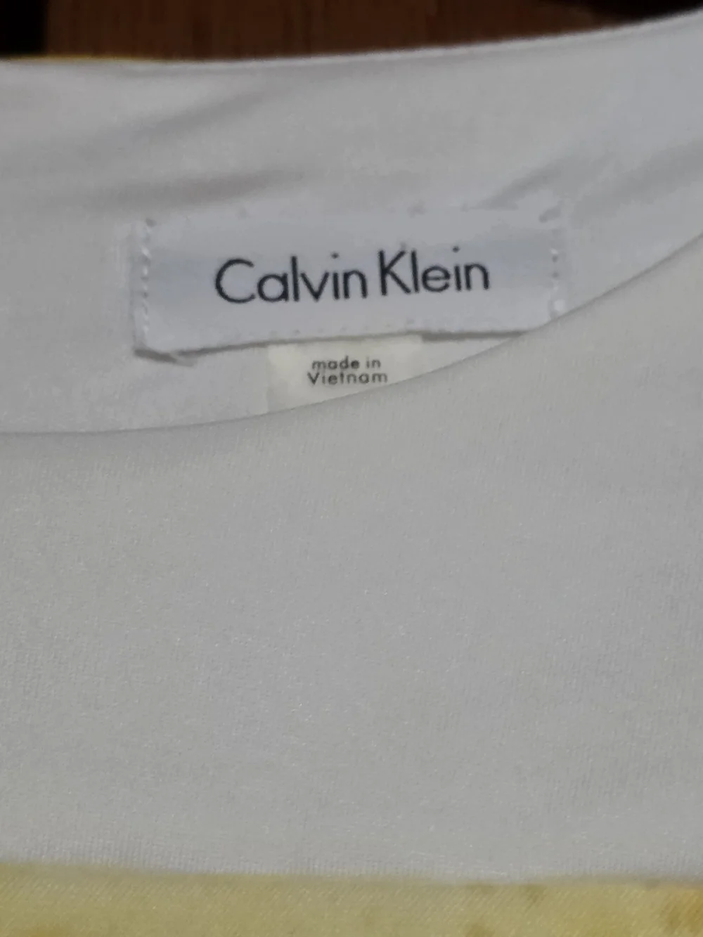 Calvin Klein White Midi Dress with Yellow Floral Print - Picture 3 of 7